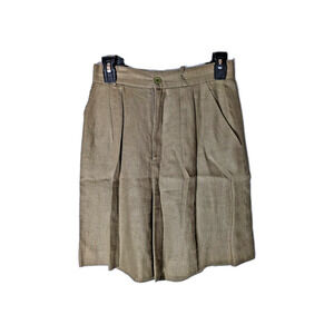 NORDSTROM Individualist Sportswear Women's Olive Green Pleated Skirt Sz 6